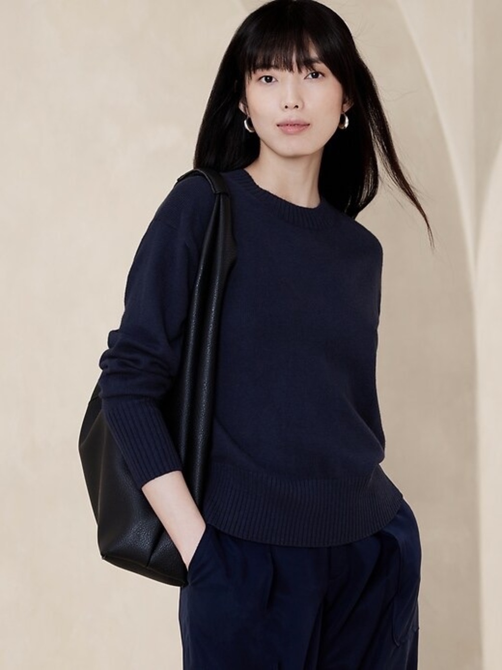 Banana Republic Navy Crewneck Sweater